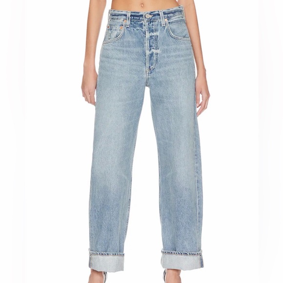 Citizens of Humanity Ayla Light Wash Wide Leg Women’s Jeans - Picture 2 of 8